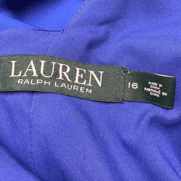 Lauren Ralph Lauren Size 16 Evening Dress Cocktail Formal Prom Hoco Wedding - Picture 6 of 14